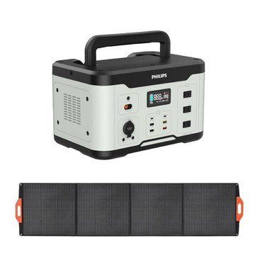 PHILIPS 1000W 儲能行動電源 + 220W太陽能充電板 DLP8092C+DLP8848C