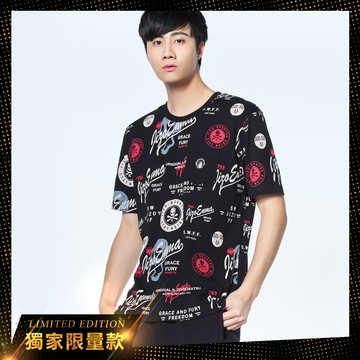 【新年爆殺價↘$788】赤日滿版印花短TEE -  BLUE WAY 地藏小王