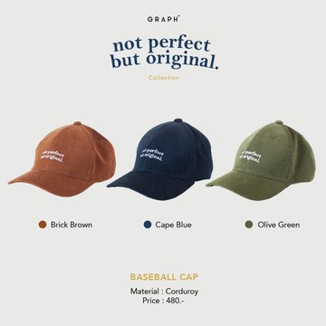 GRAPH | 棒球帽 BASEBALL CAP - NOT PERFECT BUT ORIGINAL