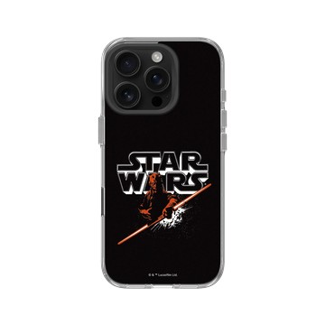 iPhone 16 Pro Clear Case（相機按鈕） 透明 - 迪士尼-星際大戰 Star Wars - 達斯魔-星際大戰Logo