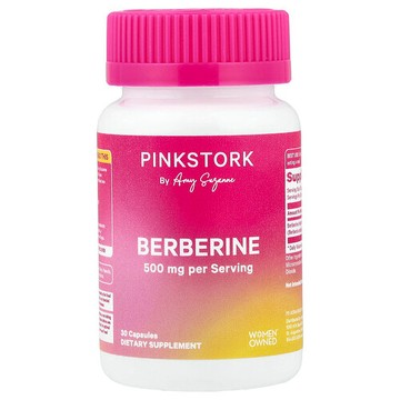 Pink Stork, 小檗鹼，500 毫克，30 粒膠囊
