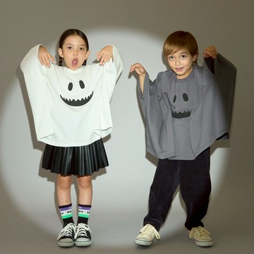 petit main 品牌旗艦店 童裝【萬聖節】變形小幽靈T恤 2【BR】【日本直接出貨】