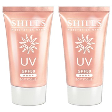 SHILLS 舒兒絲 很耐曬超清爽美白美肌柔護防曬凝乳 SPF50  40ml  2件