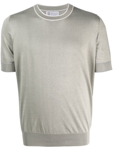 Brunello Cucinelli Short Sleeve Sweater