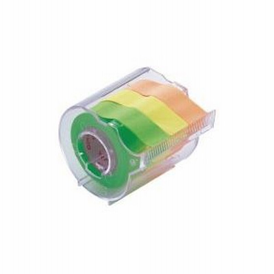 ヤマト メモックロールテープカッター付　３巻入　１５ｍｍ×１０ｍライム・レモン・オレンジ RK-15CH-A