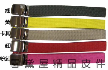 lian 休閒布皮帶mit製造防水防刮厚織布材質卡釦式造型皮帶