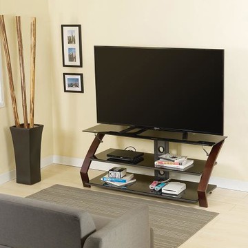 【TKY】美式奢華玻璃電視架HM-5117/寬122cm/電視櫃/電視架/層架/適用32~55吋/MIT