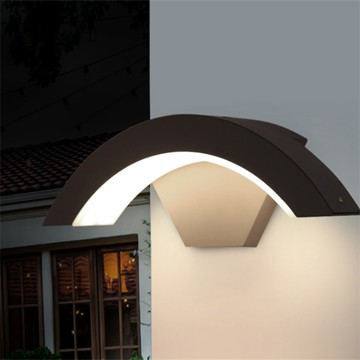 18w有感應 壁燈 戶外燈 庭院燈 簡約led戶外壁燈 防水庭院燈個性創意室外感應陽臺壁燈門口燈墻燈