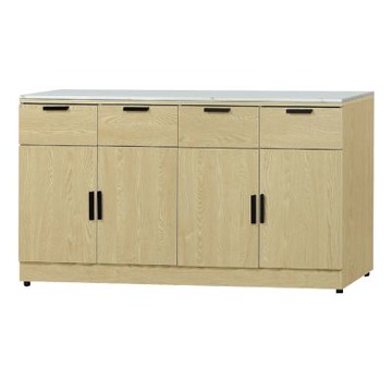 文創集 卡瑪5.4尺雲紋石面低餐櫃-161x40x84cm免組