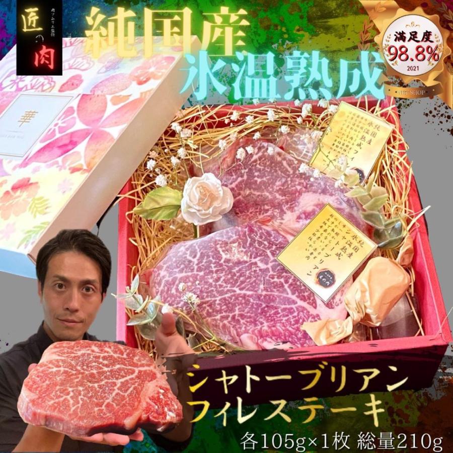 シャトーブリアン ヒレ ステーキ 各100g×1 低温熟成 国産 牛 焼肉 赤身