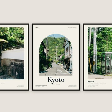 Wires and Sky Vol.2 — 京都，日本 | 設計海報，共 4 款設計