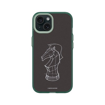 iPhone 15 Clear 憂墨綠 - Sketch Factory - 西洋棋