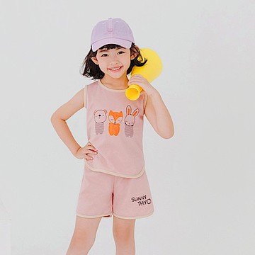 OB嚴選-美國棉快乾．台灣製可愛動物家族印花短袖上衣