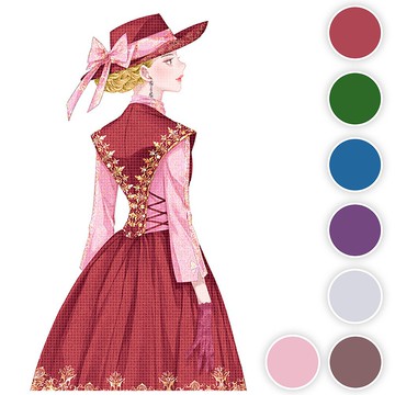 奧布里 (7colors) 30 (honne market) 人物貼紙女孩貼紙 blackracoon