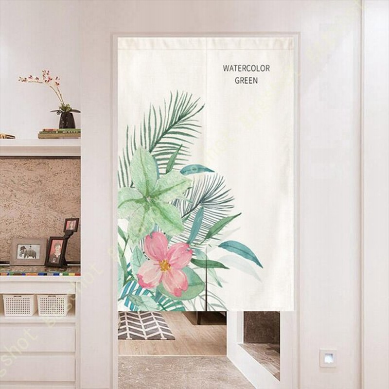 のれん 北欧風 間仕切り リーフ柄 花柄 目隠し 遮熱 冷気遮断 遮光 突っ張り棒付き 暖簾 90cm丈 1cm丈 150cm丈 春 夏 秋 冬 飾り 開運 風水 おしゃれ 玄関 通販 Lineポイント最大0 5 Get Lineショッピング