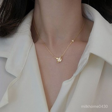 📿限時下殺📿 925純銀項鏈 宇宙星球項鏈 項鏈女 小衆設計感項鏈 高級感氣質鎖骨鏈 輕奢項鏈 防過敏項鏈 可調節項鏈