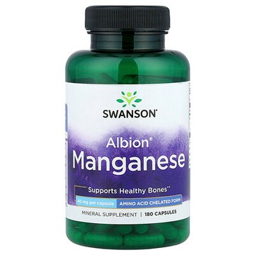 Swanson, Albion® 錳，40 毫克，180 粒膠囊