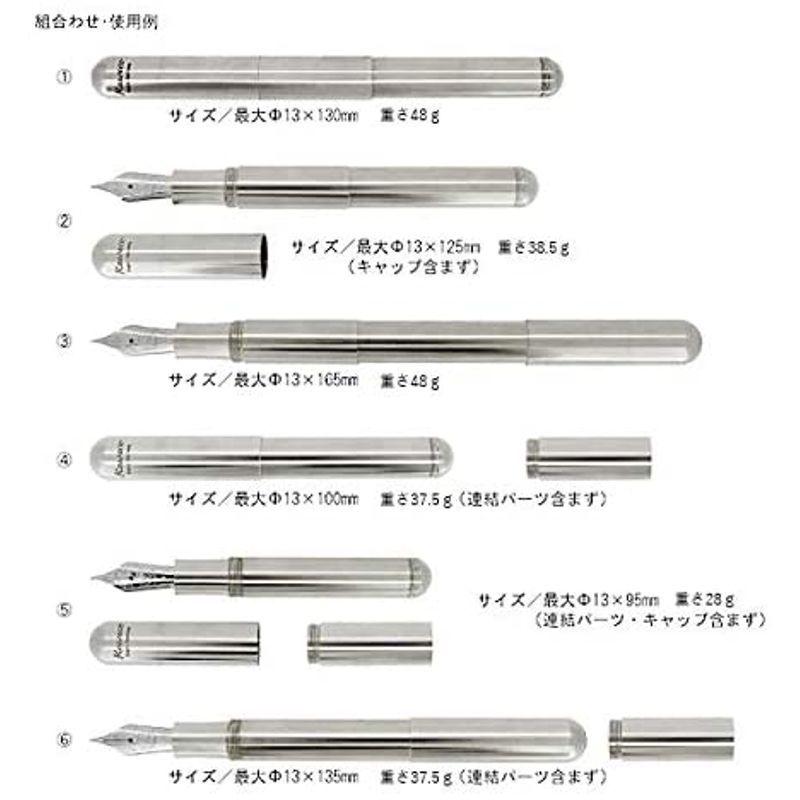 カヴェコ Kaweco スプラ 万年筆(M) ステンレス 正規輸入品