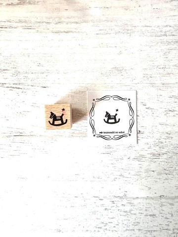 推薦用於賀年卡的＜橡膠印章＞「小木馬」