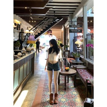 popchee｜竹節彩線牛｜vtg復古牛仔短褲！本期摯愛～舒適美貌并存