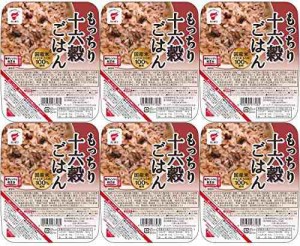 たいまつ食品 もっちり十六穀ごはん 160g×6個