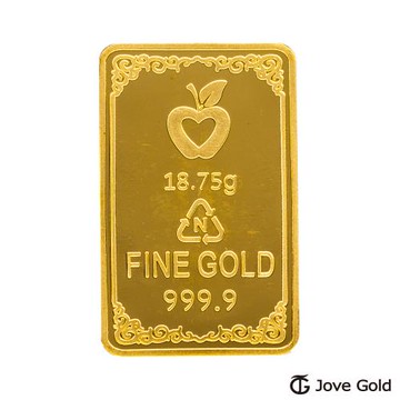 JoveGold 漾金飾 財神招財黃金條塊 - 伍台錢