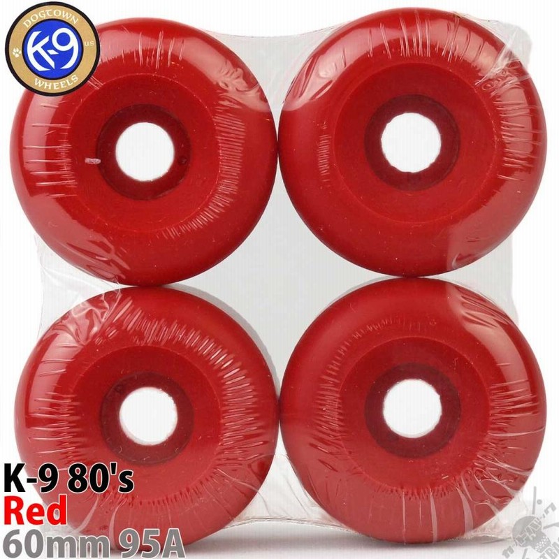 Dogtown 60mm 95A スケボー ウィール K-9 80's Wheels Wheels Red