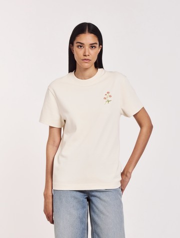 Earth Day T-Shirt in Cream - Organic Cotton Ninety Percent