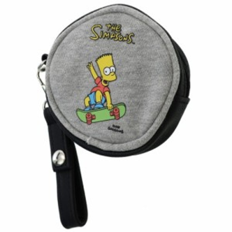 シンプソンズ ミニポーチ ハンドストラップ付き 丸型 コインケース Bartスケボー The Simpsons 直径95 30mm キャラクター グッズ 通販 Lineポイント最大1 0 Get Lineショッピング