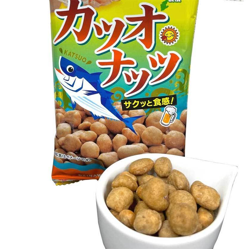 おつまみナッツ カツオナッツ 40g×12袋 かつおだししょうゆ味 送料無料 沖縄パイオニアフーズ