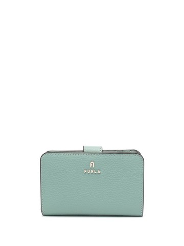Furla - logo-embellished wallet - women - Calf Leather - One Size - Green