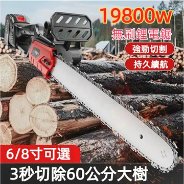 電動伐木鋸 德國6寸純銅鋰電鋸 6寸/8寸單手鋸 軍刀鋸 無線鋰電鋸 戶外伐木果園修枝鋸子 手提電鏈鋸