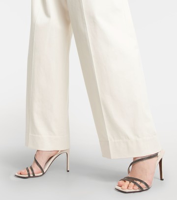 Brunello Cucinelli Embellished leather sandals