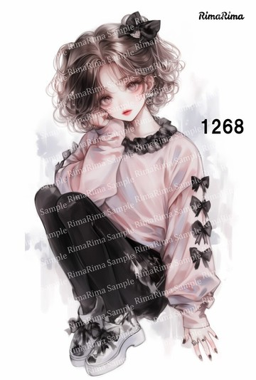 1268 原創貼紙 原創人物貼紙 貼紙 貼紙 RimaRima RimaRima