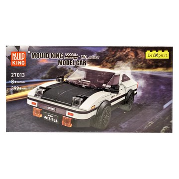 MOULD KING 宇星模王 頭文字D 迷你跑車 NL.AE86 模型車  白色 + 黑色  1盒