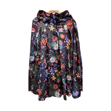 【二手精品 9.9成新】GUCCI 印花絲綢斜紋百褶中長裙(剪水洗標) 編號S354