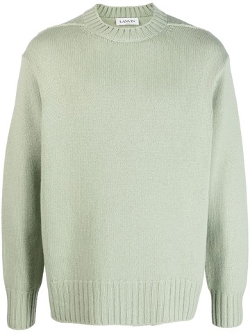 Lanvin - crew-neck cashmere jumper - men - Cashmere - M - Green