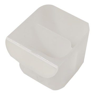 黏貼式桌面文具收納盒 雙格-透明 5.5*5.5cm  4個