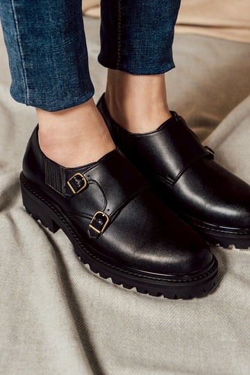 GULLAR 女士 雙釦孟克馬丁-素食皮鞋