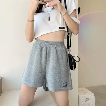 💗特惠💗2025新款夏季運動短褲女 華夫格休閒短褲 潮顯瘦直筒寬鬆闊腿短褲女