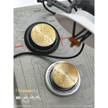 旅行者號金唱片磁吸支架金屬琺瑯適用iPhone16/15手機支架14蘋果