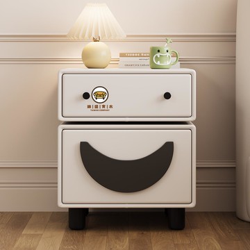 免運 床頭櫃 床邊櫃 收納櫃 機器人床頭柜法式奶油風小戶型多功能兒童房可愛柜子小型邊柜實木 工廠直銷 全館免運 店長新品推薦 5j12