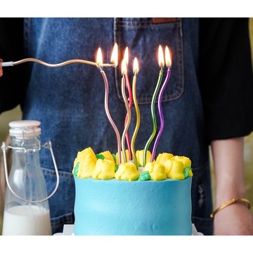 【芽米栗】最快隔日到 曲線蠟燭 生日蠟燭 蛋糕蠟燭 慶生蠟燭 造型蠟燭 蠟燭 小蠟燭 蠟燭 蛋糕裝飾 生日派對 生日快樂