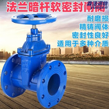 【彈性密封】法蘭閘閥 Z45X閥門 手動閘閥 自來水閘閥 彈性座封閘閥 暗杆閘閥 耐腐蝕 密封性好 適用於DN65/80/100管道