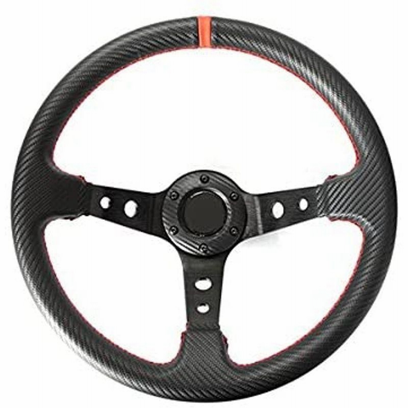 社外 ディープコーン ステアリング JDM ドリフト 330mm 充実の品 28