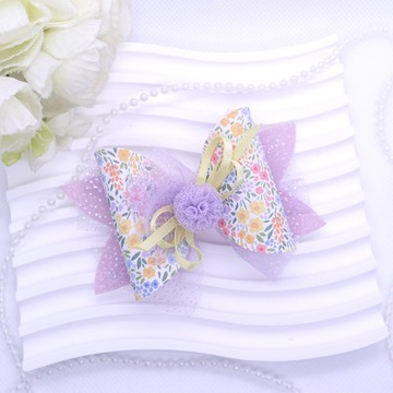 立體蝴蝶結髮夾 兒童頭飾 glitter hairbow