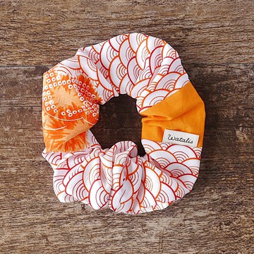 帶來幸福的髮飾 和服束髮圈 青海波紋