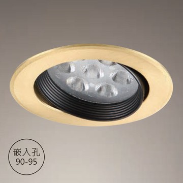 【崁入孔9-9.5公分】9W崁燈 F85-09-K4893