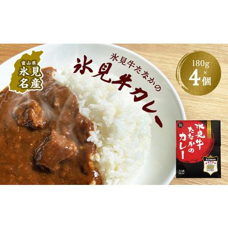 ふるさと納税 氷見牛たなかのカレー　4個セット　 富山県氷見市