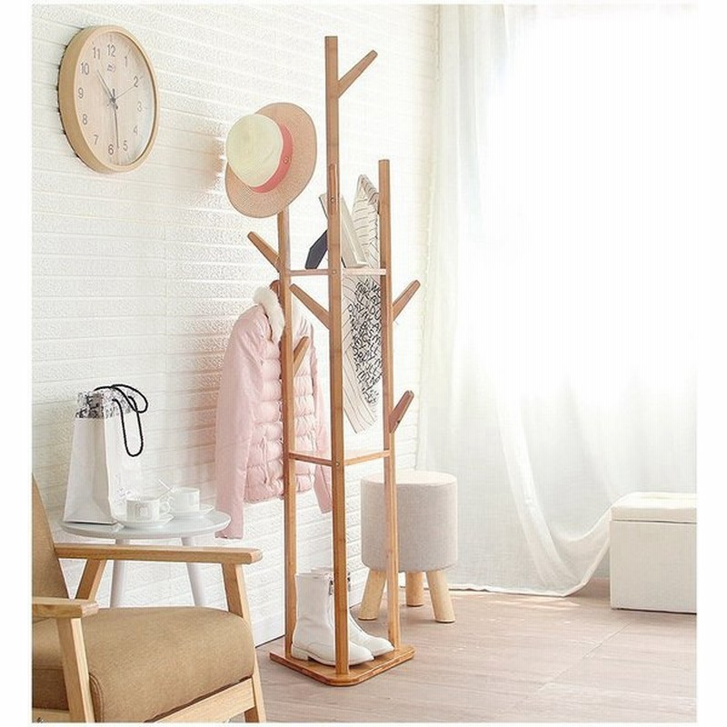 在庫あり 玄関収納 玄関収納家具 おしゃれ ポールハンガー コートハンガー 木製 ハンガーラック 洋服掛け ポール 上着掛け 小物掛け 玄関 Supplystudies Com